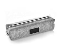 Pilipane Caja de lápiz Bolsa de lápiz Minimalista Color Puro Bolsa de papelería de Lona de Gran Capacidad para la Escuela Oficina en casa (Gris)