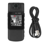 Pilipane Cámara desgastada de carrocería 2K HD TFT Color Pantalla de 180 Grados Registros de Video de Videos de Bolsillo de Bolsillo con Clip de Retroceso para la Seguridad de los Viajes (32G)
