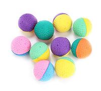 Pilipane Cat Play Toy Coloridas Bolas de Látex Juego Seguro y Duradero, Divertido Juguete para Gatitos para Interiores Playtime 10pcs Colores Aleatorios 5.91X5.51X3.15 Pulgadas