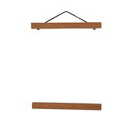 Pilipane Colgador de Carteles magnético Moderno, Marco de Fotos de Madera de Teca Natural Moderno Perchero de Desplazamiento de Carteles Personalizado de Bricolaje para Impresiones de Fotos