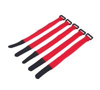 Pilipane Correa para portabicicletas de 5 uds, Correas estabilizadoras de Rueda de Bicicleta Ajustables, Agarre más Fuerte con Gel, Evita Que la Rueda de Bicicleta Gire(Rojo)