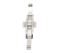 Pilipane Cuero de implementación de acero inoxidable Botón Push Push Botón Reloj Accesorio de reemplazo de hebilla para bandas de reloj (6 * 23)