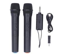 Pilipane de micrófono inalámbrico 1 a 2 Micrófono dinámico Profesional con tecnología de reducción de Ruido para Karaoke Fiesta Reunion Material ABS Ligero y Duradero