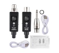 Pilipane de micrófono inalámbrico UHF Profesional de Transmisor XLR de y Receptor Transmisión de 30m de Largo Alcance para músicos entusiastas de Karaoke con batería Recargable