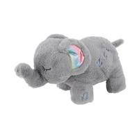Pilipane Elefante de Peluche para Dormir, Ayuda a Respirar, Animal de Peluche con música de Cuna Relajante y luz Nocturna para bebés y niños pequeños, Juguete de Peluche Suave de 13,8 x (Gris Claro)