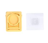 Pilipane Estante de plástico para Botellas de Ducha, Estante de Almacenamiento Ajustable montado en la Pared para Botellas de champú y Gel de Ducha, Organizador Colgante sin Perforaciones (Amarilla)