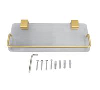 Pilipane Estantería de pared para baño, estante flotante a prueba de óxido, impermeable, moderno, placa acrílica, montaje en pared, estante de almacenamiento para toallas, artículos de tocador