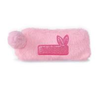 Pilipane Estuche de lápices de Felpa Suave de Gran Capacidad Lindo Conejo diseño Multiusos Pluma Bolsa para Estudiantes Escuela papelería poliéster Tela de Felpa (Rosa)