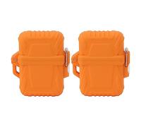 Pilipane Funda para encendedor de antorcha de agua IP56 resistente y compacta para senderismo al aire libre, 2 unidades, color naranja, garantiza un almacenamiento seguro y la longevidad de tu