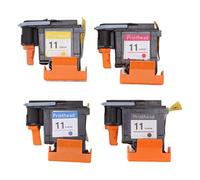 Pilipane Juego De Cabezales De Impresión para HP Designjet, Reemplazo De Cabezales De Impresión para HP 11 Y Cabezal De Impresión Magenta Negro Cian Amarillo, para Reemplazo De Cabezales De Impresora