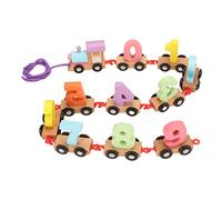 Pilipane Juguete de Tren con números de Madera Colores Surtidos 0 a 9 Coches Digitales Juego de educación temprana Madera de Haya Fuerte Juguetes de Aprendizaje duraderos para niños
