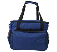 Pilipane Knitting Storage Bag Knitting Needles Organizer Yarn Wool Crochet Hook Storage Bag for Knitting Lovers Beginners Sewing Tools 600D Oxford Cloth Purple Blue Lightweight Compact (Azul)