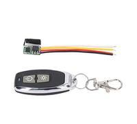 Pilipane Mando a distancia de relé de gran alcance con alta sensibilidad con carga máxima 2 A con receptor, interruptor remoto inalámbrico, voltaje de trabajo DC 3,5-12 V