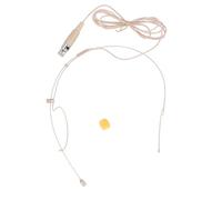 Pilipane Micro de Auricular Profesional de micrófono de Auriculares de una Sola Oreja con Cable de 46.45 Pulgadas Mini 4 Pines XLR Conector para actuaciones y presentaciones en Vivo diseño