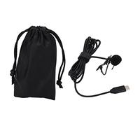 Pilipane Micrófono De Solapa con Clip, Micrófono Lavalier Omnidireccional para Insta360 One X2 X3, Antiinterferencias, Resistente Al Viento, Plug and Play