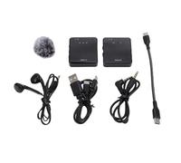 Pilipane Micrófono Lavalier inalámbrico Bluetooth Mini Clip On Micrófono con Cancelación de Ruido Auriculares con Cable para Entrevistas Grabación de Vídeo Difusión Material ABS 10 a 12