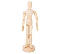 Pilipane Modelo de Hombre de Madera, Figura de acción articulada, extremidades Flexibles para Artistas, fotógrafos, niños, 8 Pulgadas de Alto, Color Madera