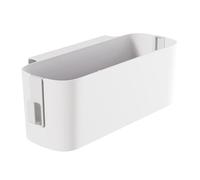 Pilipane Organizador de estantes Colgantes para mesita de Noche, Cesta organizadora para Cama con 2 Ganchos, Soporte para estantes de Cuna, Suministros para Dormitorio, diseño Que Ahorra (Blanco)