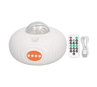 Pilipane Proyector LED Star Bluetooth Luz nocturna con control remoto 14 Modos de color 5 Diseño de nave espacial de música calmante para niños Material de la guardería de dormitorio 5.9