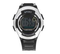 Pilipane Reloj Deportivo Digital Impermeable Multifuncional Vintage LED Luminoso Unisex cronómetro Alarma 12/24 Horas Pantalla Grande Reloj de Pulsera para Correr Escalada Senderismo (Plata)