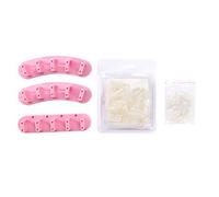 Pilipane Soporte de práctica de Nail Art Soporte de entrenamiento extraíble 3 colores 15 espacios para exhibición de práctica de Nail Art Uso personal profesional Plástico 11 cm 100 piezas (Amarilla)