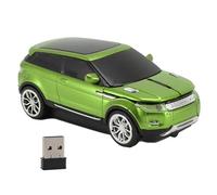 Pilipane Sports Car Wireless Gaming Mouse 2.4Ghz 1600 dpi Cool COCH COCH Mouse con Receptor USB para Laptop PC Gaming Office Work (Verde)