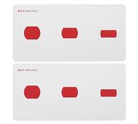 Pilipane Tarjetas de entrenamiento de Strabismus Amblyopia Corrección Visual Sense Mejore papel con recubrimiento impermeable 14 x 7cm 2pcs para personas con estrabismo y ambliopía