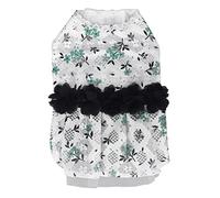 Pilipane Vestido para Mascotas, Vestido de Encaje para Gatos, Linda Flor, Ligero, Elegante, Falda para Perros para Primavera y Verano, Paseo en casa, Viajes, Fiestas, fotografía, Tela de (S)