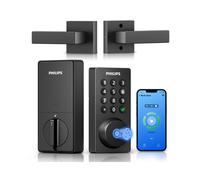 PILIPS WiFi Deadbolt Smart Lock con maniglia App/voce/impronta digitale/passcode/tastiera blocchi intelligenti per porta anteriore con impostato impo