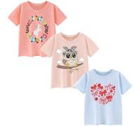 Pilipulu Camisetas de Manga Corta Niña Algodon