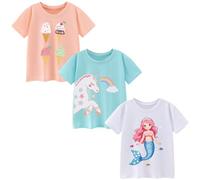 Pilipulu Camisetas de Manga Corta Niña Algodon