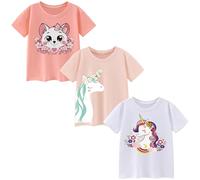 Pilipulu Camisetas de Manga Corta Niña Algodon