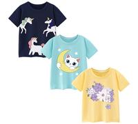 Pilipulu Camisetas de Manga Corta Niña Algodon