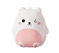 Pill Box - 2.76x2.76x1.97Inches Travel Pill Organizer, Leak-Proof Cute Bear Case,Travel Pills Dispenser Storage Box For Women Kids Weekly Daily Supplement Office School Gym Outdoor Camping