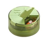 Pill Box - ABS Silicone, 3 Compartment Supplement Organizer, Foldable Cup | Travel Pill Holder, Medicine Storage Case, Portable Tablet Container For Home, Office, School, Camping, Hiking