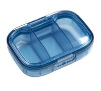 Pill Box - de píldora de viaje | transparente para pastillas de viaje | Organizador de píldoras diarias | de píldora Estética | Portable Separate 3 Pills Travel Pill Container | Estuche