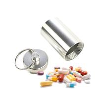 Pill Box Keychain - Compact Pill Container, Travel ill Holder