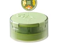 Pill Box | Small 3-Compartment Foldable Cup,Travel Pill Holder Supplement Organizer | for Home Office School Gym Camping Hiking Picnic Outdoor Vacation Sports