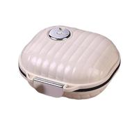 Pill Case Purse, Portable Compact Organizer, 7-Compartment Dispenser, Secure Closure, Travel Friendly, 1 pieza, grande y pequeño, ideal para suplementos de medicación y aceite de pescado