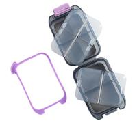 Pill Case - Recipiente portátil para medicamentos, organizador de tabletas sellado para el hogar, vacaciones, trabajo, viajes y familia