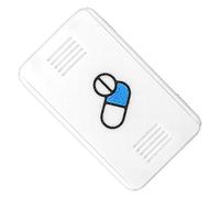 Pill Case, Travel Organizer, 1.97x0.59x3.15 inches, Medicine Storage Container with Secure Latch for Home, Living Room, Bed, Hospital, Airplane, Cruise, Dorm, Camping, Travel, Car