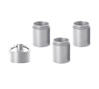 Pill Container - Multi-Compartment Airtight Keyring Pill Holder | Personal Storage Box for Supplements, Vitamin, Seasoning, School, Travel, Outdoor, Camping, Hiking, Fishing, Deportes