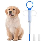 Pill Dispenser Cats, Pet Piller Dogs, 2.36x5.91in Small Animal Feeder, Leak Proof Syringe Tool, Soft Silicone Tip for Tablet, Paste, Liquid, Eating, Medication, Feeding Assistance