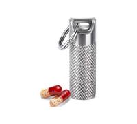 Pill dispenser Pastillero de titanio, llavero secreto for pastillas, pastillero diario a prueba de humedad, pastillero de viaje al aire libre sin Bpa (Size : S)