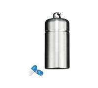 Pill dispenser Pastillero impermeable, contenedor de pastillas con llavero de titanio, organizador compacto de pastillas for bolso, viaje diario, Camping al aire libre, primeros auxilios (Size : S)