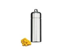 Pill dispenser Pastillero impermeable, contenedor de pastillas con llavero de titanio, organizador compacto de pastillas for bolso, viaje diario, Camping al aire libre, primeros auxilios (Size : M)