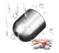 Pill dispenser Pastillero pequeño de viaje, pastillero de titanio, pastilleros portátiles, pastilleros de bolsillo impermeables, organizador de almacenamiento de medicina EDC (Size : Style E)