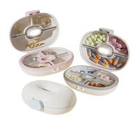 Pill Organizer - 3 Pieces Portable Pill Box, Pills Holder | Holder Case with Compartments | Daily Medicine Storage | for Travel Daily Nighttime Home Camping Office Business Trip