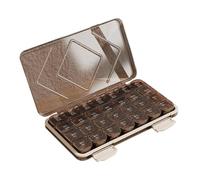 Pill Organizer Case, Portable Medicine Storage Box, Airtight Dispenser, Large Capacity Supplement Holder, Weekly Organizer for Home and Work, Travel, 23x13x3cm