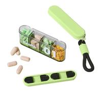 Pill Organizer Case, Travel Medicine Box,1.69in Daily Tablet Holder, Compact Lightweight Design, Secure Snap Closure for Home, Work, Camping, Vacation, Daily Routine